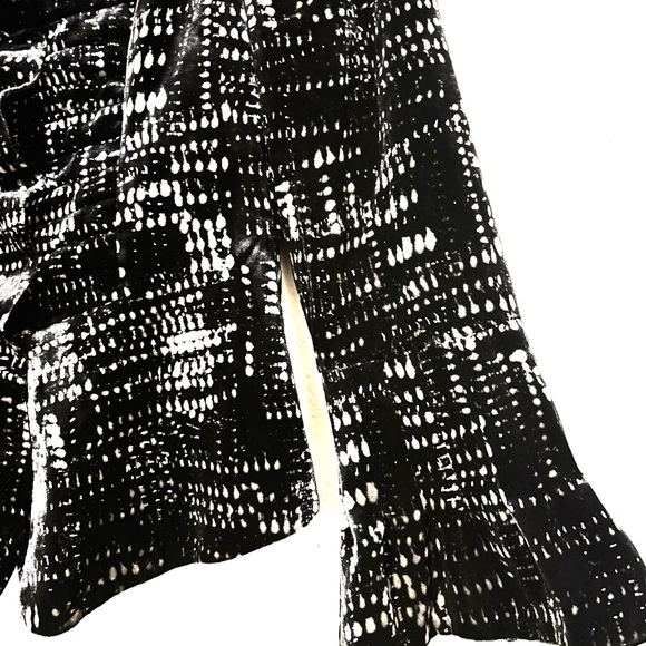 Gergio Armani Collezioni Women's Cut Ruffle Velvet BlazerJacket Silk Blend Sz 8 - Picture 8 of 12